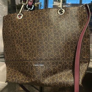 Calvin Klein two way shoulder bag and cross body bag